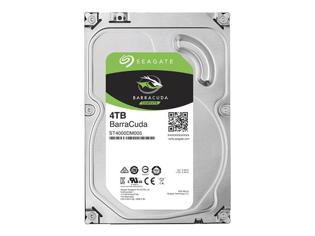 SEAGATE Desktop Barracuda 5400 4TB HDD 5400rpm SATA serial ATA 6Gb/s NCQ 256MB cache 89cm 3.5inch BLK Retail SinglePack