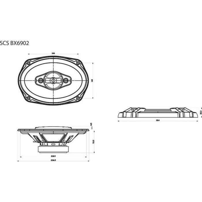 Тонколони за кола Sencor SCS BX6902 2 Части