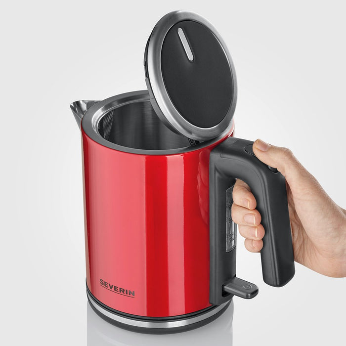 Електрическа кана Severin WK 3427 1 L 2400 W Черна, Червена