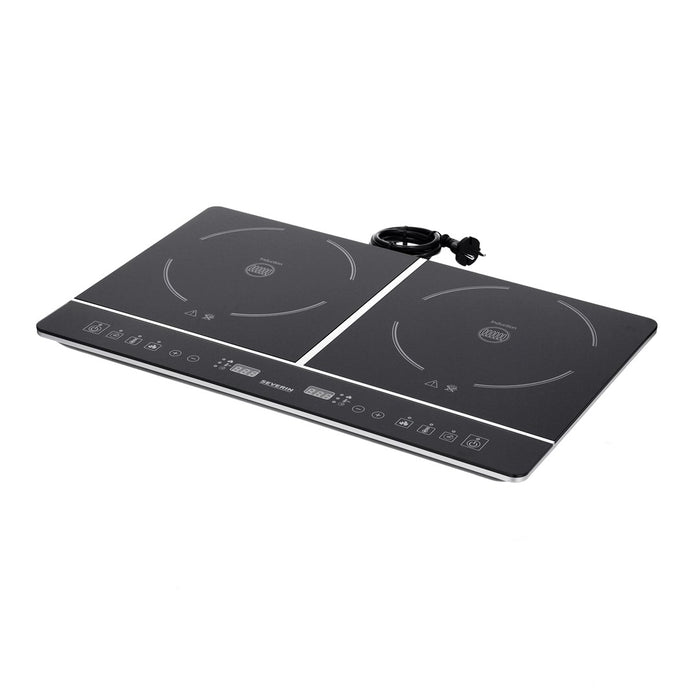 Severin DK 1031 котлон Черен плот Zone индукционен плот 2 зони