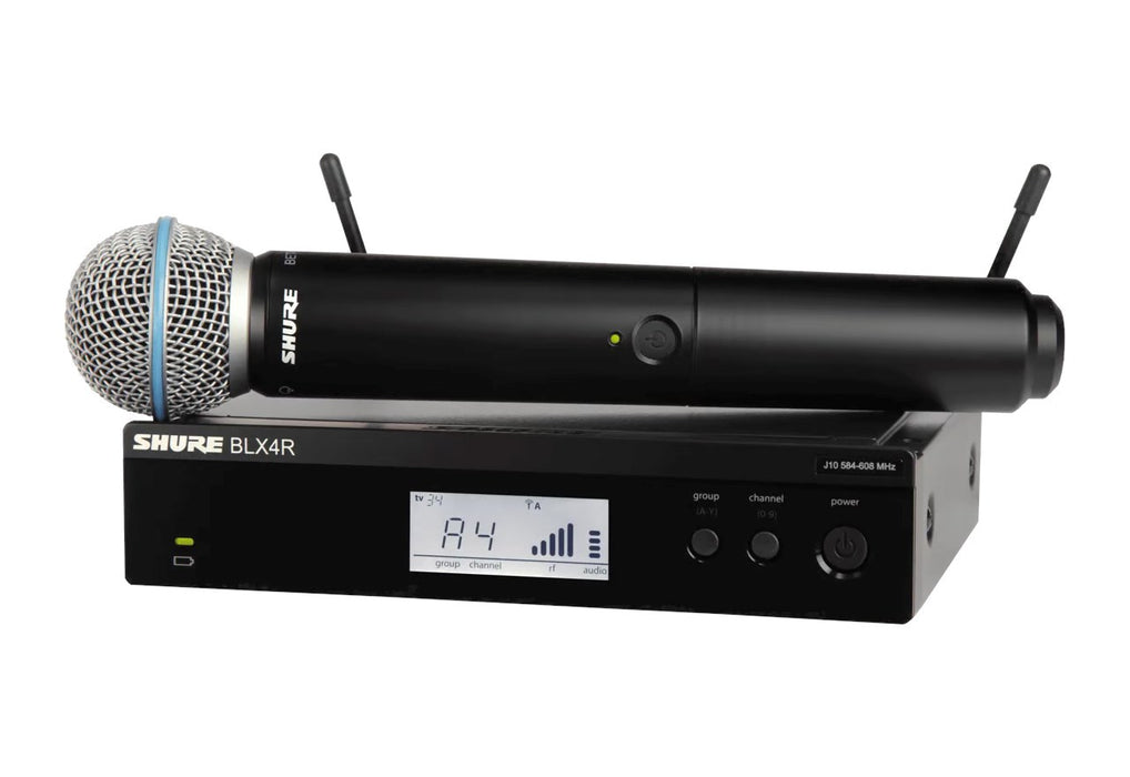 Shure BLX24RE/B58-H8E - безжична вокална система за монтаж в рак с микрофон Beta 58A
