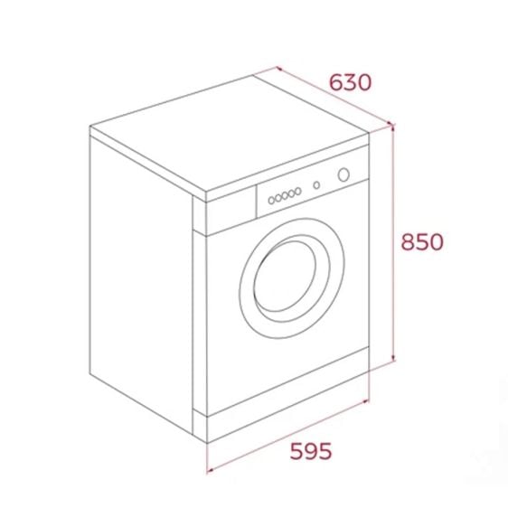 Пералня със сушилня TEKA WDK 81050 WH, 10/7 кг, функция "Пара", 1500 об/мин