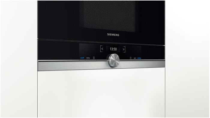 Микровълнова Siemens BF634LGS1 Вградена 21 L 900 W Черна, Неръждаема стомана