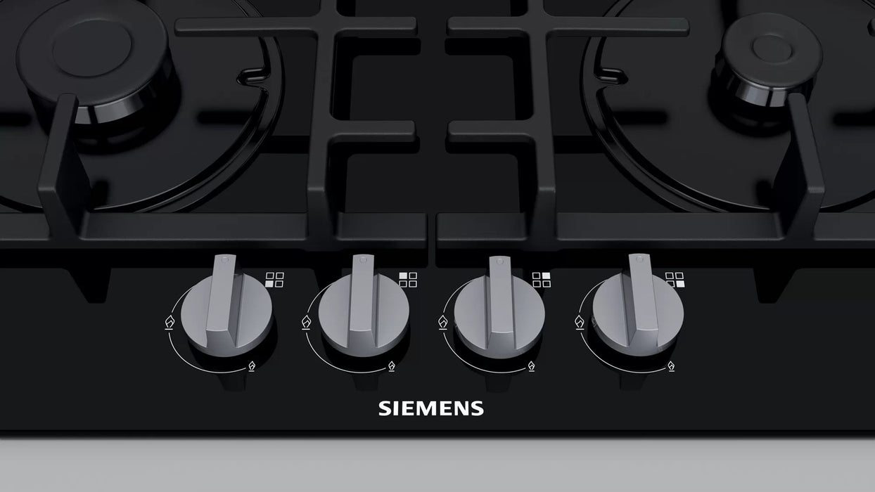 Котлон Siemens iQ300 EN6B6PB90 Черен Вграден 60 см Газ 4 зони