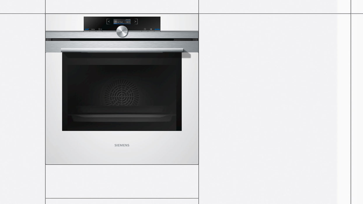 Siemens HB634GBW1 oven 71 L Stainless steel, White