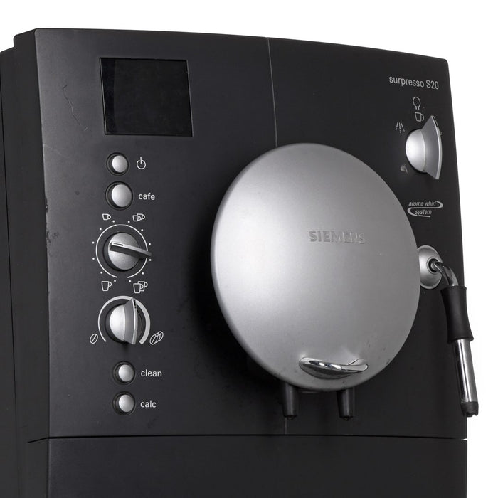 Ekspres Siemens Surpresso S20 черен/сребрист Refurbished - odnowiony przez profesjonalny serwis AGD