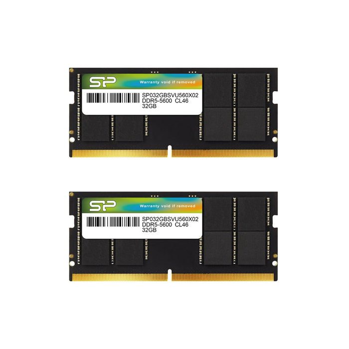 Silicon Power SP064GBSVU560F22 модул памет 64 GB 2 x 32 GB DDR5 SODIMM 5600 MHz ECC