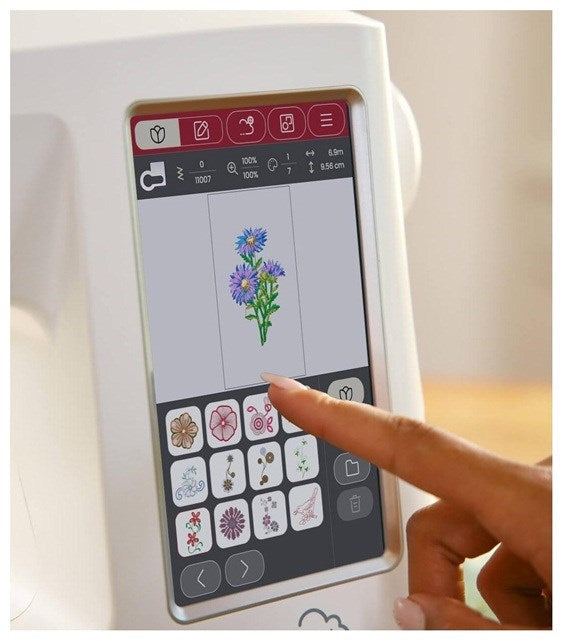 SINGER Шевна машина бродираща машина SE 9185 WiFi Електрически ток Бял