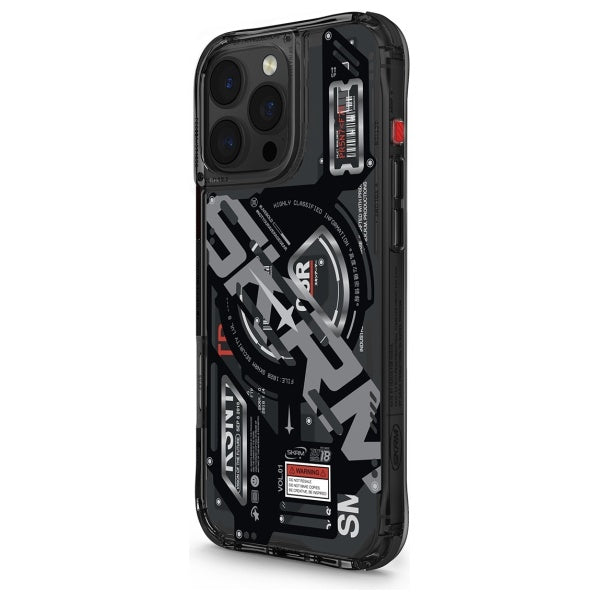 Калъф Skinarma Ekho с магнитно зареждане за iPhone 16 Pro 6.3", черен