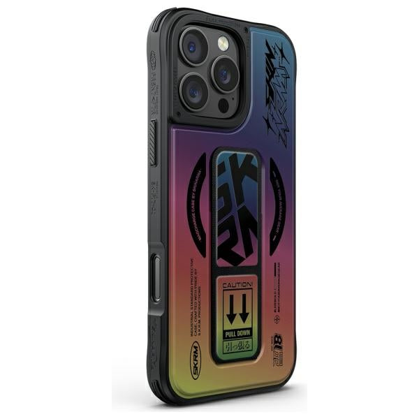 Калъф Skinarma Kira Kobai с Magnetic Charging Grip Stand за iPhone 16 Pro 6.3", холограм