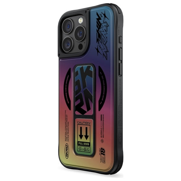 Калъф Skinarma Kira Kobai с Magnetic Charging Grip Stand за iPhone 16 Pro 6.3", холограм