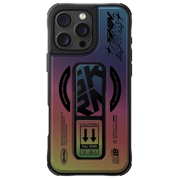 Калъф Skinarma Kira Kobai с Magnetic Charging Grip Stand за iPhone 16 Pro 6.3", холограм