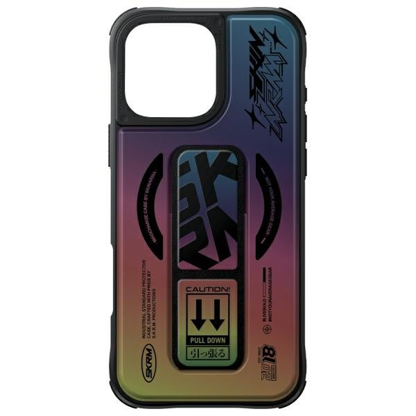 Калъф Skinarma Kira Kobai с Magnetic Charging Grip Stand за iPhone 16 Pro 6.3", холограм