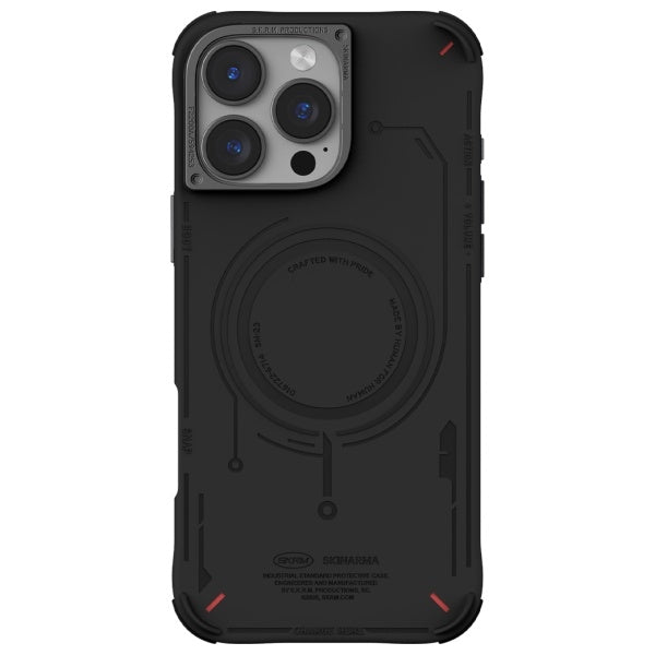 Калъф Skinarma Mecha Magnetic Charging за iPhone 16 Pro 6.3", черен