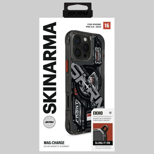 Калъф Skinarma Ekho Magnetic Charging за iPhone 16 Pro Max 6.9", черен
