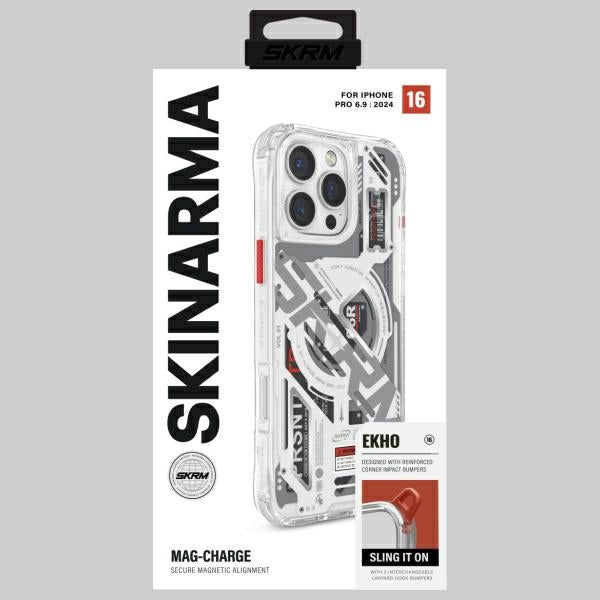 Калъф Skinarma Ekho с магнитна зареждане за iPhone 16 Pro Max 6.9", прозрачен
