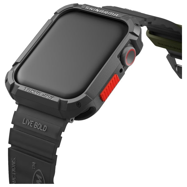 Каишка Skinarma Shokku Apple Watch 45/44/42mm, черна