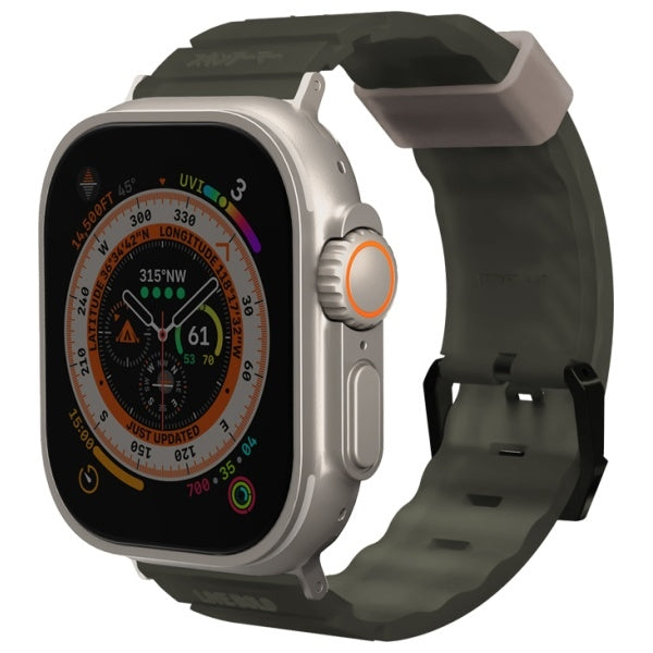 Каишка Skinarma Shokku Apple Watch 49/45/44mm, тъмнозелена