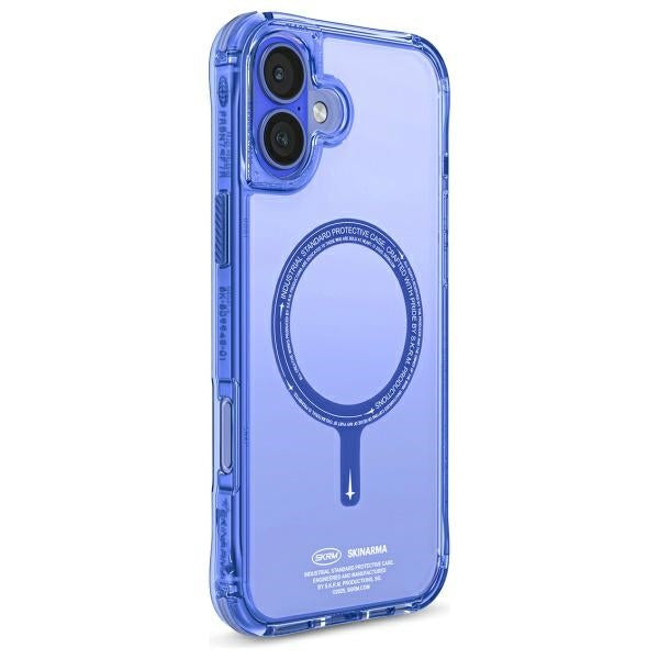 Калъф Skinarma Saido Magnetic Charging за iPhone 16 Plus 6.7", синьо