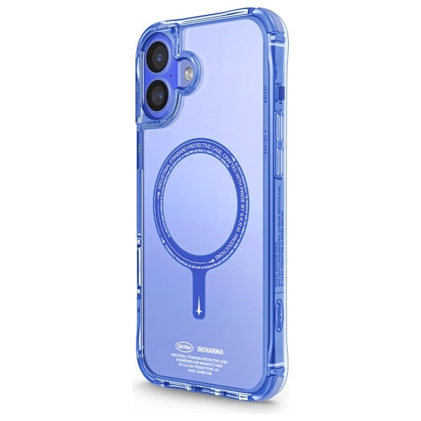 Калъф Skinarma Saido Magnetic Charging за iPhone 16 Plus 6.7", синьо