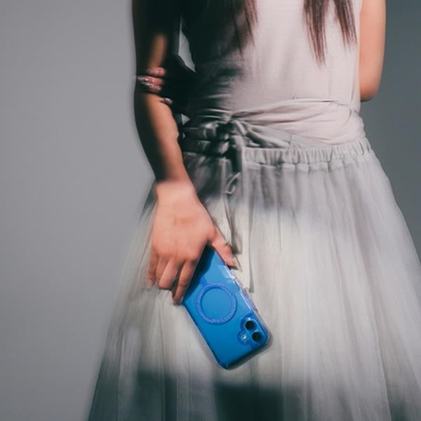 Калъф Skinarma Saido Magnetic Charging за iPhone 16 Plus 6.7", синьо