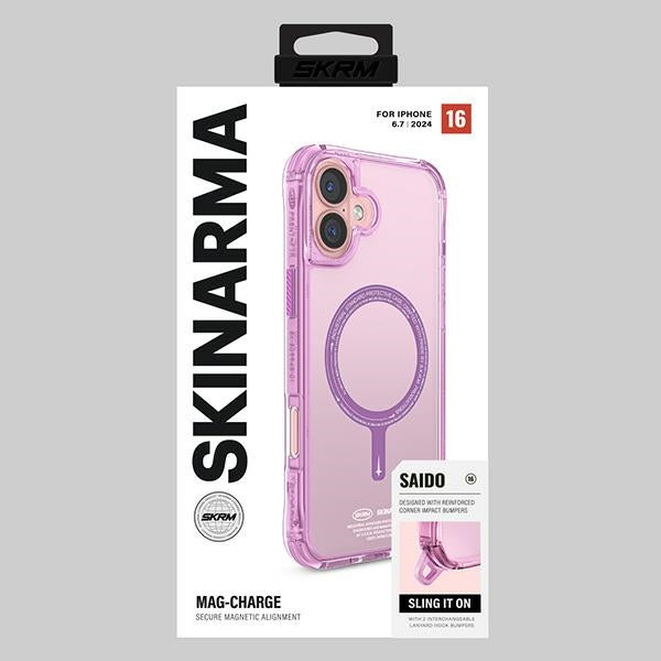 Калъф Skinarma Saido Magnetic Charging за iPhone 16 Plus 6.7", розов
