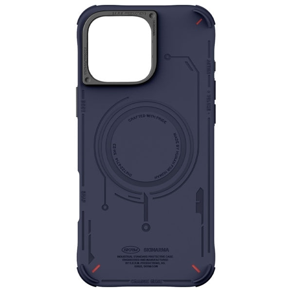 Калъф Skinarma Mecha Magnetic Charging за iPhone 16 Pro 6.3", тъмносин