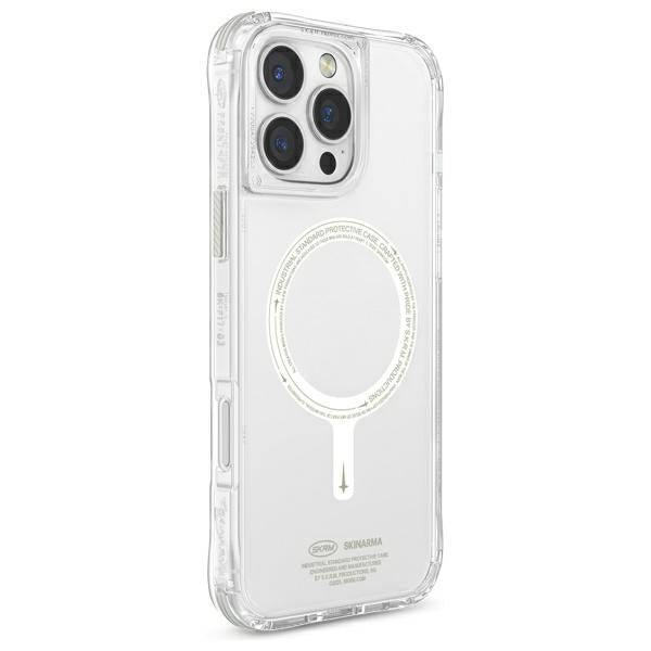 Калъф Skinarma Saido за iPhone 16 Pro 6.3" с магнитно зареждане, зелен (niteglow)