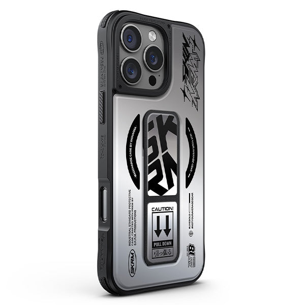 Калъф Skinarma Kira Kobai Magnetic Charging Grip Stand за iPhone 16 Pro Max 6.9", хромиран