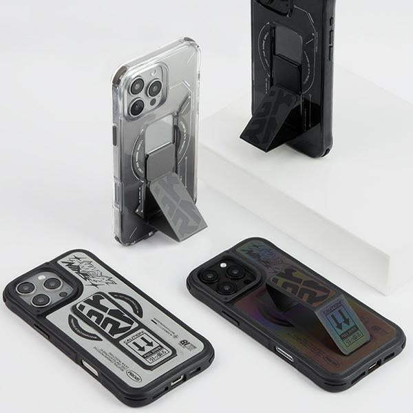 Калъф Skinarma Kira Kobai Magnetic Charging Grip Stand за iPhone 16 Pro Max 6.9", хромиран