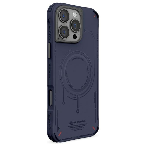 Калъф Skinarma Mecha с магнитно зареждане за iPhone 16 Pro Max 6.9", тъмносин