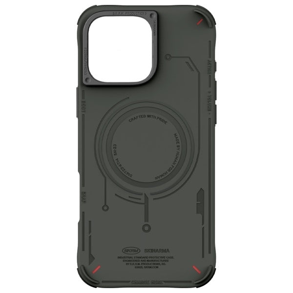 Калъф Skinarma Mecha Magnetic Charging за iPhone 16 Pro Max 6.9", маслинен
