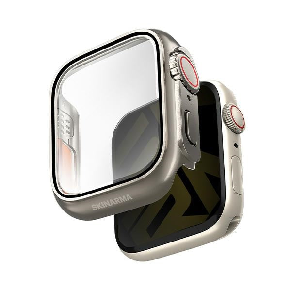 Силиконов калъф Skinarma Gado Pro Apple Watch 41mm, титаниев