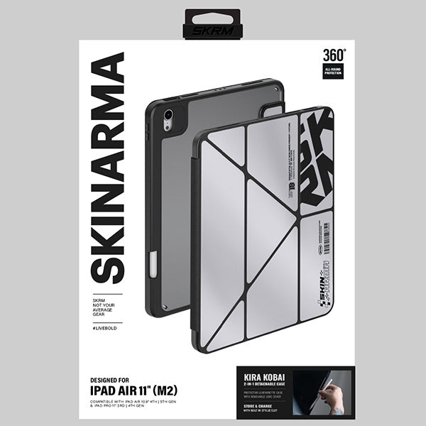 Калъф Skinarma Kira Kobai за iPad Air 11" M2 2024 / M3 2025 / M4 2026, chrome