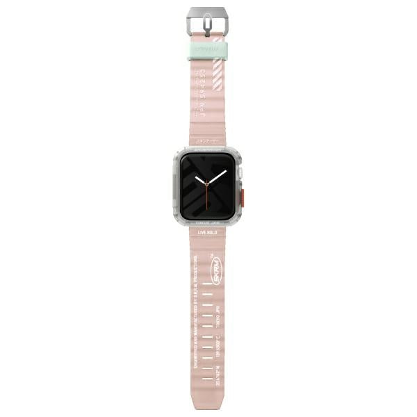 Каишка Skinarma Shokku за Apple Watch 45/44mm, светлорозова