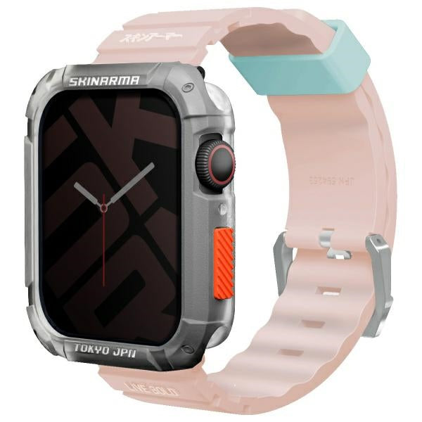 Каишка Skinarma Shokku за Apple Watch 45/44mm, светлорозова
