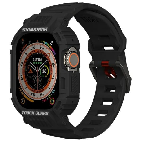 Skinarma Mecha каишка + калъф за Smartwatch, черна