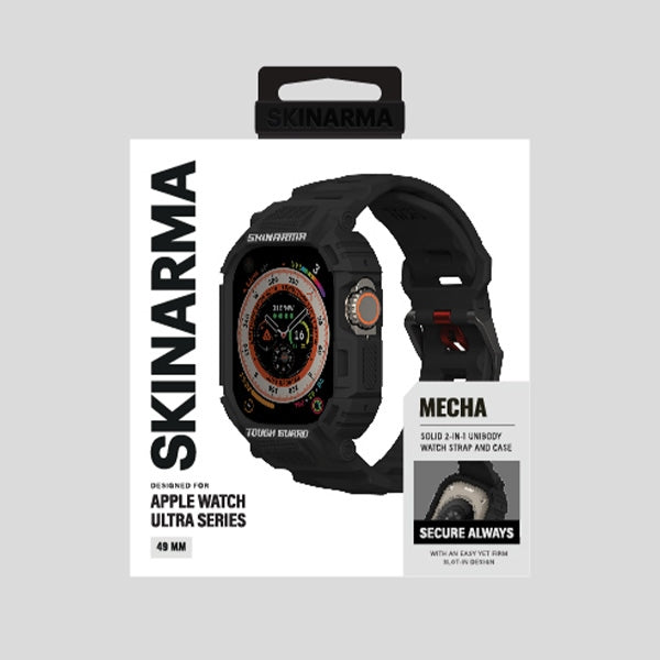 Skinarma Mecha каишка + калъф за Smartwatch, черна