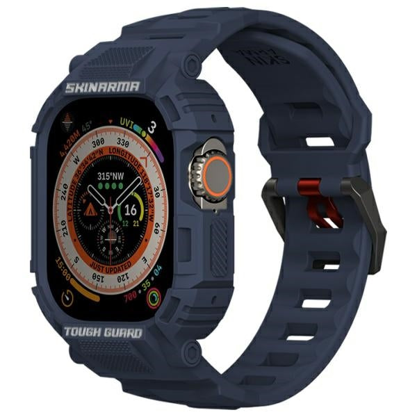 Каишка Skinarma Mecha 2in1 Apple Watch 49mm, тъмносиня