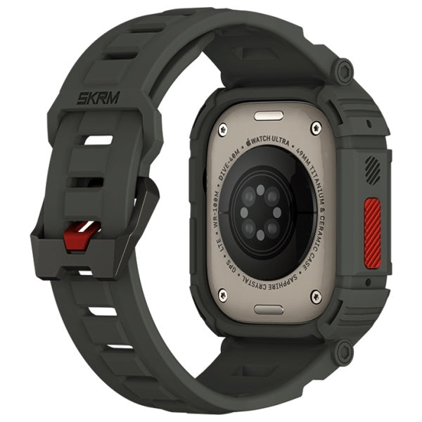 Каишка Skinarma Mecha 2in1 Apple Watch 49mm, маслинена