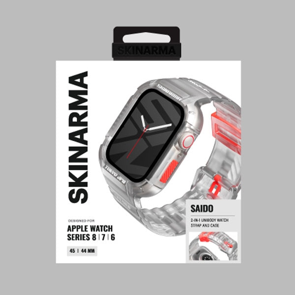 Каишка Skinarma Saido за Smartwatch 45, прозрачна