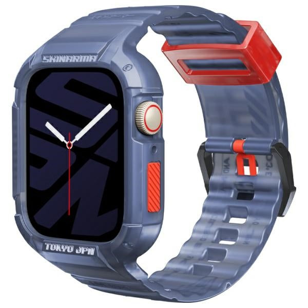 Каишка Skinarma Saido M1/M0 за Watch 45/M2, тъмносиня