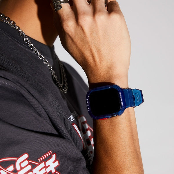 Каишка Skinarma Saido M1/M0 за Watch 45/M2, тъмносиня