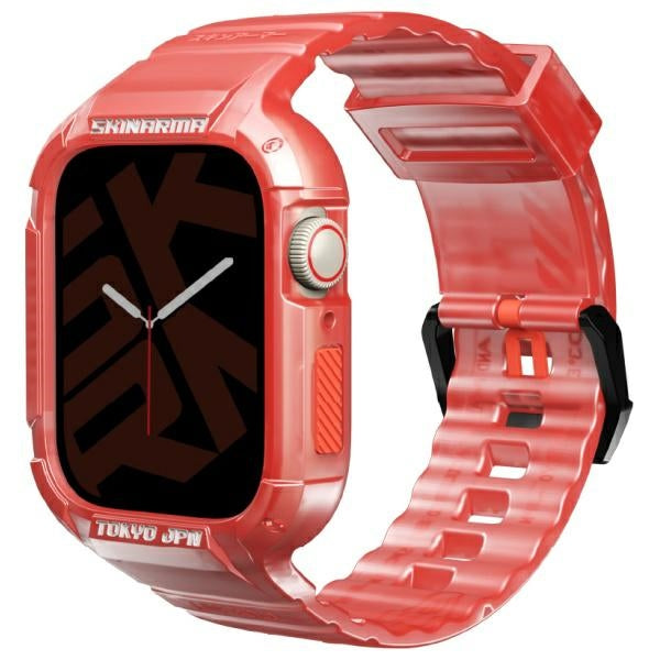 Каишка Skinarma Saido 2in1 Apple за Watch 45/44mm, червена