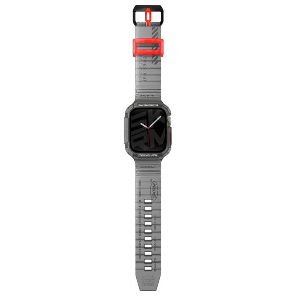 Каишка Skinarma Saido 2in1 Apple Watch 45/44mm, сива