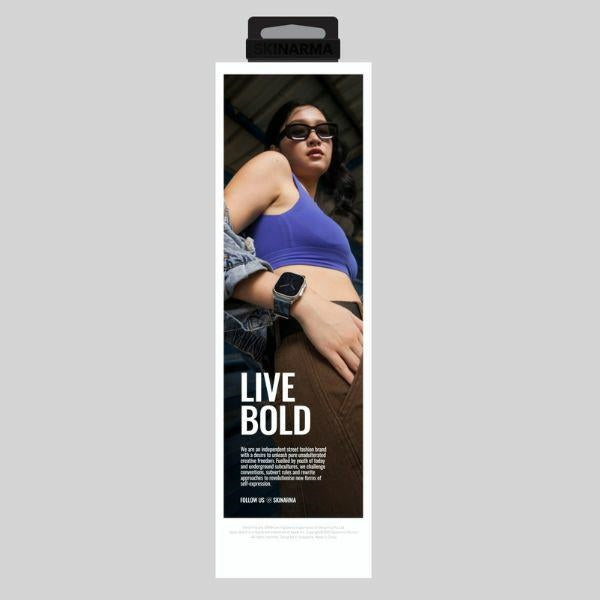 Каишка Skinarma Spunk Apple за Watch Ultra, зелена/pewter green