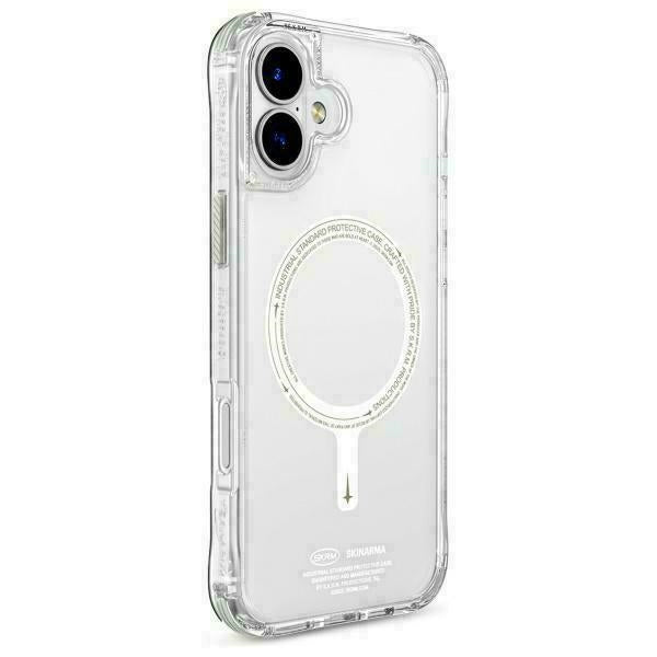 Силиконов калъф Skinarma Saido за iPhone 16 6.1" с магнитна зареждане, зелен (niteglow)