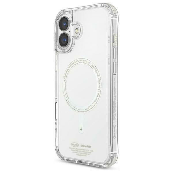 Силиконов калъф Skinarma Saido за iPhone 16 6.1" с магнитна зареждане, зелен (niteglow)