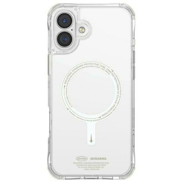 Силиконов калъф Skinarma Saido за iPhone 16 6.1" с магнитна зареждане, зелен (niteglow)