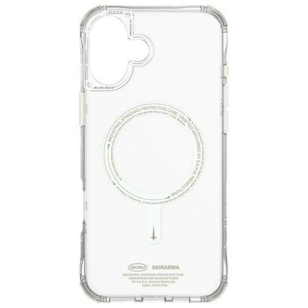 Силиконов калъф Skinarma Saido за iPhone 16 6.1" с магнитна зареждане, зелен (niteglow)